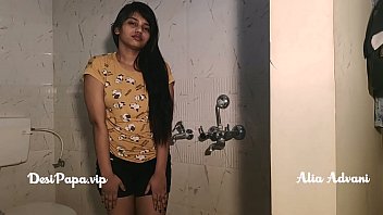 Alia Advani Hot Indian Punjabi Model In Bathroom Getting Wet And Taking Hot Water On Big Boobs And Curved Ass