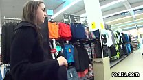 Enchanting czech teen gets seduced in the supermarket and banged in pov